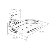 voordelige Toiletrolhouders-badkamer hardware accessoire handdoek ring/toiletrolhouder/mantel haak/zeepschaal en handdoek houder roestvrij staal wandmontage zilver