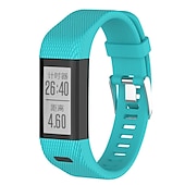 رخيصةأون عصابات ساعات Garmin-حزام إلى جارمين vivosmart HR+ / Approach X10 / X40 سيليكون إستبدال حزام مطاط قابل للتعديل متنفس عصابة الرياضة معصمه