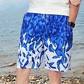 billiga boxersimbyxor för män-Herr Badshorts Boardshorts Lättvikt Snabb tork Underdelar Snörning Med fickor Simmning Surfing Strand Vattensport Tryckt Vår Sommar Höst
