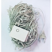 abordables Guirlandes lumineuses à brancher-20m Guirlandes Lumineuses 200 LED LED Dip 1pc Blanc Chaud Blanc Bleu Soirée Décorative Adorable 220-240 V / IP44