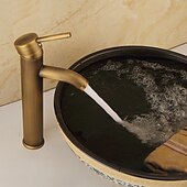 preiswerte Klassisch-Waschbecken Wasserhahn - klassischer antiker Messing-Centerset Einhand-Einloch-Badarmaturen