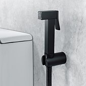 economico Rubinetti per bidet-Bidet monoforo in rame nero spruzzatore per bidet portatile autopulente set di pistole a spruzzo per la pulizia contemporanea