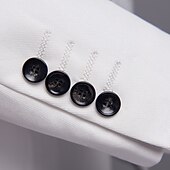 cheap Custom Tuxedo-Custom Tuxedos Wedding Special Occasion Event Party Shawl Collar Solid Colored White 2024