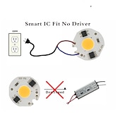 tanie Akcesoria LED-Lampa led 3 w 5 w 7 w 9 w cob chip 220 v inteligentny ic nie ma potrzeby żarówki led dla powodzi światła reflektorów diy oświetlenie zimny biały ciepły biały