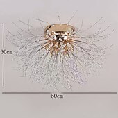 cheap Ceiling Lights-50 cm Pendant Light LED Lantern Design Flush Mount Lights Metal Brass Traditional / Classic Firework 220-240V