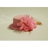 preiswerte Faszinator-Tüll-/Feder-Fascinators Kentucky Derby-Hut mit 1 Stück Kopfschmuck für Hochzeit/besondere Anlässe/Teeparty