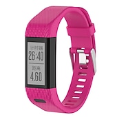 رخيصةأون عصابات ساعات Garmin-حزام إلى جارمين vivosmart HR+ / Approach X10 / X40 سيليكون إستبدال حزام مطاط قابل للتعديل متنفس عصابة الرياضة معصمه