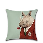 baratos estilo animal-capa de almofada 1 unidade quadrada decorativa macia capa de travesseiro capa de almofada capa de almofada para sofá-cama de qualidade superior mashine lavável pacote de 1 para sofá sofá-cama cadeira