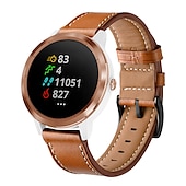 levne Pásky na hodinky Garmin-Pásek hodinek pro Garmin Forerunner 265 255 Active 5 Venu 3 2 Plus Vivoactive 4 3 Vivomove Sport Approach S42 S40 20mm 22mm Pravá kůže Výměna, nahrazení Popruh 20mm 22mm Kožená smyčka Náramek