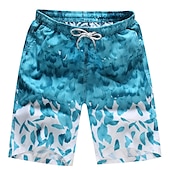 billiga boxersimbyxor för män-Herr Badshorts Boardshorts Lättvikt Snabb tork Underdelar Snörning Med fickor Simmning Surfing Strand Vattensport Tryckt Vår Sommar Höst