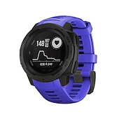 abordables Correas de reloj Garmin-Ver Banda para Garmin Instinct Crossover / Tide / Esports / Solar / Tactical, Instinct 2 Tactical / Surf / Solar, Instinct Silicona Reemplazo Correa Ajuste rápido 22 mm Elástico Transpirable Correa