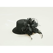 preiswerte Faszinator-Tüll-/Feder-Fascinators Kentucky Derby-Hut mit 1 Stück Kopfschmuck für Hochzeit/besondere Anlässe/Teeparty