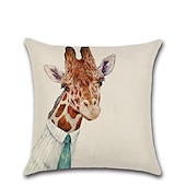 baratos estilo animal-capa de almofada 1 unidade quadrada decorativa macia capa de travesseiro capa de almofada capa de almofada para sofá-cama de qualidade superior mashine lavável pacote de 1 para sofá sofá-cama cadeira
