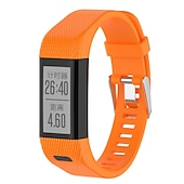 رخيصةأون عصابات ساعات Garmin-حزام إلى جارمين vivosmart HR+ / Approach X10 / X40 سيليكون إستبدال حزام مطاط قابل للتعديل متنفس عصابة الرياضة معصمه