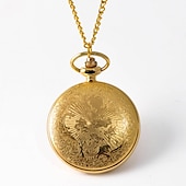 economico Orologio da taschino-Orologio da Tasca per Uomini con Numeri Romani Orologio a Quarzo Steampunk Orologio da Tasca per Donne Uomini Collana Pendente Analogico Quarzo Vintage Cassa Grande In Lega Titanio