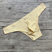 olcso Férfi alsónemű és zokni-Férfi 1 csomag Bugyik Varrás nélküli Alap Nejlon Spandex Sima Alacsony csípő Szabályos Fekete Fehér