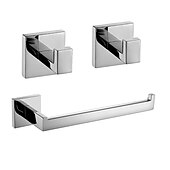 billige Tilbehørssett til badet-Tilbehørssett til badeværelset Nytt Design / Kreativ Moderne / Moro og lunefull Metall 3 stk - Baderom Vægmonteret