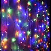 abordables Guirlandes lumineuses à brancher-20m Guirlandes Lumineuses 200 LED LED Dip 1pc Blanc Chaud Blanc Bleu Soirée Décorative Adorable 220-240 V / IP44