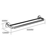 voordelige Toiletrolhouders-badkamer hardware accessoire handdoek ring/toiletrolhouder/mantel haak/zeepschaal en handdoek houder roestvrij staal wandmontage zilver