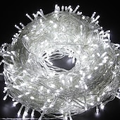 abordables Guirlandes lumineuses à brancher-20m Guirlandes Lumineuses 200 LED LED Dip 1pc Blanc Chaud Blanc Bleu Soirée Décorative Adorable 220-240 V / IP44
