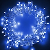 abordables Guirlandes lumineuses à brancher-20m Guirlandes Lumineuses 200 LED LED Dip 1pc Blanc Chaud Blanc Bleu Soirée Décorative Adorable 220-240 V / IP44