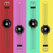 baratos Relógios Garmin-Pulseiras de Relógio para Garmin Forerunner 220/230/235/620/630/735XT Approach S20 / S6 / S5 Silicone Substituição Alça com ferramenta de remoção Respirável Pulseira Esportiva Pulseira