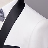 cheap Custom Tuxedo-Custom Tuxedos Wedding Special Occasion Event Party Shawl Collar Solid Colored White 2024