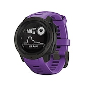 abordables Correas de reloj Garmin-Ver Banda para Garmin Instinct Crossover / Tide / Esports / Solar / Tactical, Instinct 2 Tactical / Surf / Solar, Instinct Silicona Reemplazo Correa Ajuste rápido 22 mm Elástico Transpirable Correa