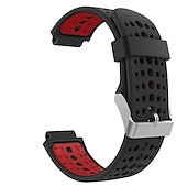 baratos Relógios Garmin-Pulseiras de Relógio para Garmin Forerunner 220/230/235/620/630/735XT Approach S20 / S6 / S5 Silicone Substituição Alça com ferramenta de remoção Respirável Pulseira Esportiva Pulseira