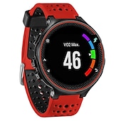 baratos Relógios Garmin-Pulseiras de Relógio para Garmin Forerunner 220/230/235/620/630/735XT Approach S20 / S6 / S5 Silicone Substituição Alça com ferramenta de remoção Respirável Pulseira Esportiva Pulseira