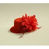 preiswerte Faszinator-Tüll-/Feder-Fascinators Kentucky Derby-Hut mit 1 Stück Kopfschmuck für Hochzeit/besondere Anlässe/Teeparty