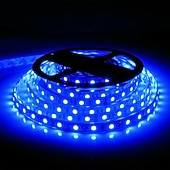 abordables Bandes lumineuses étanches-ZDM® 10m bandes lumineuses LED Ruban LED Flexibles 600 LED SMD5050 10mm 1pc Blanc Chaud Blanc Froid Rouge Découpable Design nouveau Décorative 12 V  Auto-Adhésives