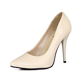 abordables Talons Aiguilles-Femme Chaussures à Talons Escarpins Cadeaux de Saint-Valentin Chaussures habillées Grandes Tailles Saint Valentin du quotidien Soirée &amp; Evénement Talon Aiguille Bout pointu Elégant Polyuréthane Noir