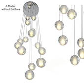 billiga Klusterdesign-40 cm ljuskrona metall klot taklampa led galvaniserad konstnärlig modern 90-240v