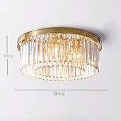 baratos Candeeiros de Lustre-Lanterna pendente de 40 cm com design embutido, metal latão tradicional / clássico 220-240v