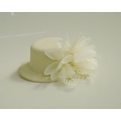 preiswerte Faszinator-Tüll-/Feder-Fascinators Kentucky Derby-Hut mit 1 Stück Kopfschmuck für Hochzeit/besondere Anlässe/Teeparty