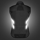 voordelige Herenjassen &amp; Gilets-WOSAWE Voor heren Wielrenvest Mouwloos Bergracen Wegwielrennen Marine Zwart Groen Fietsen Ves / Mouwloos Shirt Winddicht Reflecterende strips Achterzak Sport Effen Kleur Kleding / Gevorderd / Rekbaar