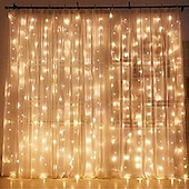 رخيصةأون يعمل بالكهرباء-3M أضواء سلسلة 300 المصابيح تراجع LED 1PC أبيض دافئ أبيض أزرق ضد الماء حزب ديكور 220-240 V / قابلة للربط / IP44