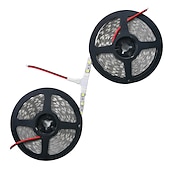 abordables Bandes lumineuses étanches-ZDM® 10m bandes lumineuses LED Ruban LED Flexibles 600 LED SMD5050 10mm 1pc Blanc Chaud Blanc Froid Rouge Découpable Design nouveau Décorative 12 V  Auto-Adhésives