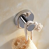 voordelige Toiletrolhouders-badkamer hardware accessoire handdoek ring/toiletrolhouder/mantel haak/zeepschaal en handdoek houder roestvrij staal wandmontage zilver