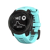 abordables Correas de reloj Garmin-Ver Banda para Garmin Instinct Crossover / Tide / Esports / Solar / Tactical, Instinct 2 Tactical / Surf / Solar, Instinct Silicona Reemplazo Correa Ajuste rápido 22 mm Elástico Transpirable Correa