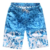 billiga boxersimbyxor för män-Herr Badshorts Boardshorts Lättvikt Snabb tork Underdelar Snörning Med fickor Simmning Surfing Strand Vattensport Tryckt Vår Sommar Höst