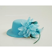 preiswerte Faszinator-Tüll-/Feder-Fascinators Kentucky Derby-Hut mit 1 Stück Kopfschmuck für Hochzeit/besondere Anlässe/Teeparty
