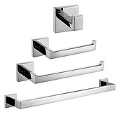 billige Tilbehørssett til badet-Tilbehørssett til badeværelset Nytt Design / Kreativ Moderne Metall 4stk - Baderom Vægmonteret