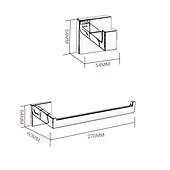 billige Tilbehørssett til badet-Tilbehørssett til badeværelset Nytt Design / Kreativ Moderne / Moro og lunefull Metall 3 stk - Baderom Vægmonteret