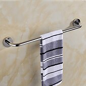 voordelige Toiletrolhouders-badkamer hardware accessoire handdoek ring/toiletrolhouder/mantel haak/zeepschaal en handdoek houder roestvrij staal wandmontage zilver
