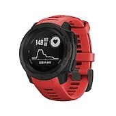 abordables Correas de reloj Garmin-Ver Banda para Garmin Instinct Crossover / Tide / Esports / Solar / Tactical, Instinct 2 Tactical / Surf / Solar, Instinct Silicona Reemplazo Correa Ajuste rápido 22 mm Elástico Transpirable Correa