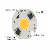 tanie Akcesoria LED-Lampa led 3 w 5 w 7 w 9 w cob chip 220 v inteligentny ic nie ma potrzeby żarówki led dla powodzi światła reflektorów diy oświetlenie zimny biały ciepły biały