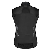 voordelige Herenjassen &amp; Gilets-WOSAWE Voor heren Wielrenvest Mouwloos Bergracen Wegwielrennen Marine Zwart Groen Fietsen Ves / Mouwloos Shirt Winddicht Reflecterende strips Achterzak Sport Effen Kleur Kleding / Gevorderd / Rekbaar