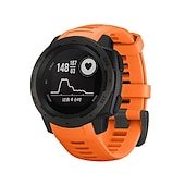abordables Correas de reloj Garmin-Ver Banda para Garmin Instinct Crossover / Tide / Esports / Solar / Tactical, Instinct 2 Tactical / Surf / Solar, Instinct Silicona Reemplazo Correa Ajuste rápido 22 mm Elástico Transpirable Correa